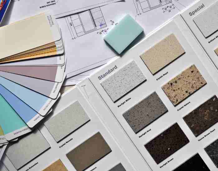 Color Palette and Samplers for Home Interior