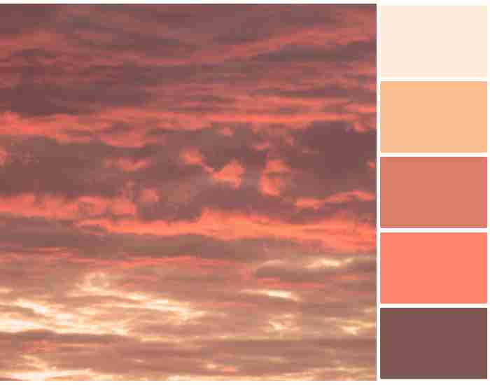 Sunrise color palette.