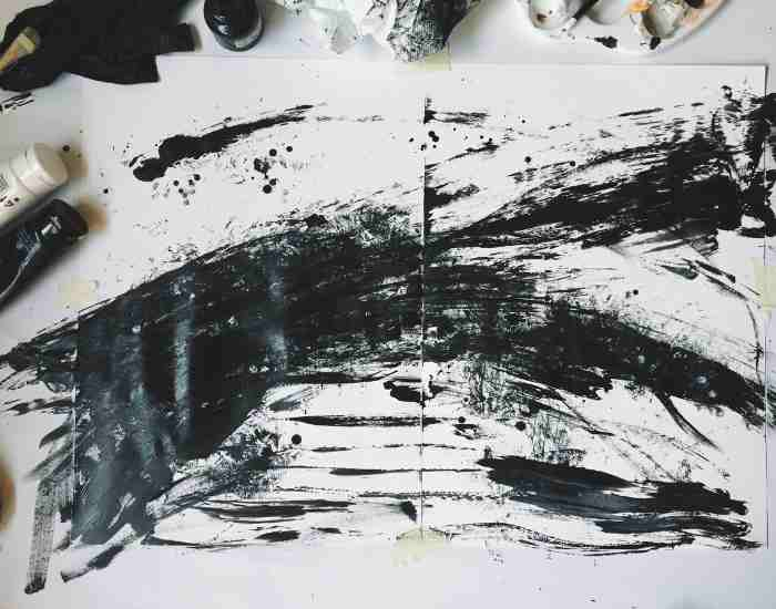 The Enigmatic Spectrum: The Black and White of Acrylic Paint