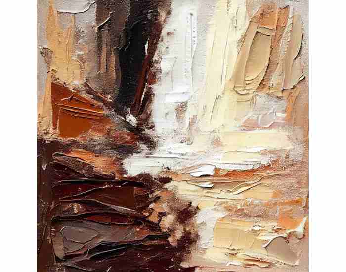 Thick Impasto Painted Background