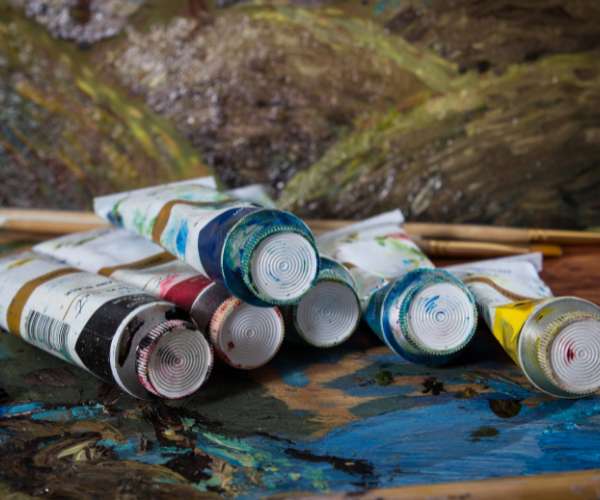 Oil paint tubes